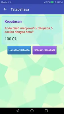 Tatabahasa  Nota & Latih Tubi android App screenshot 0